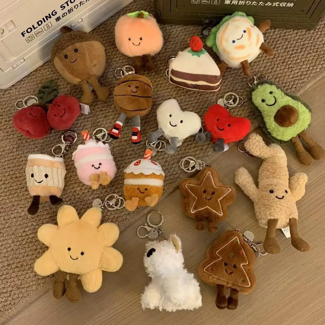 

New JC Macaron Dessert Pendants, Jellyfish, Ice Cream, Fox And Hippo Bag Accessories Plush Toys – The Perfect Gift For Friends