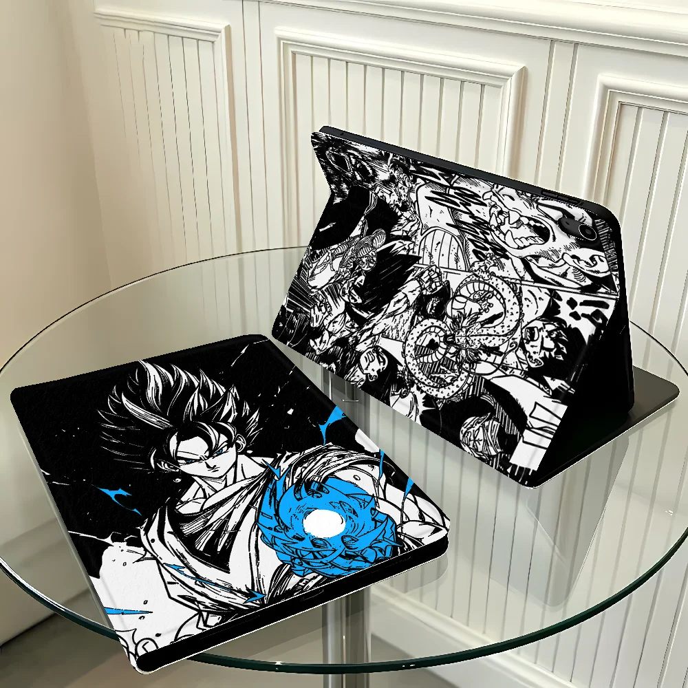 With Pencil Holder Case for Apple iPad Pro11 13 10th 7/8/9th Air 11 13 M4 M3 M2 A16 2026 Air 4/5/6th Dragon Balls Goku