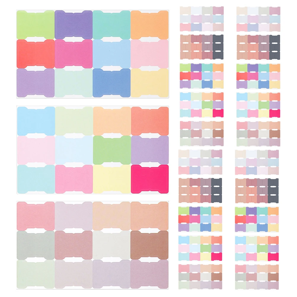 

40 Sheets Book Binder Coated Paper Dividers Notebook Tabs Stick On Writable Sticker Tabs Highlight Strips