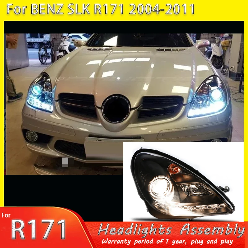 

2PC Car Headlights For Mercedes Benz SLK R171 2004-2011 R170 1996-2003 LED DRL Dynamic Signal Lamp HeadLamp Front light Assembly