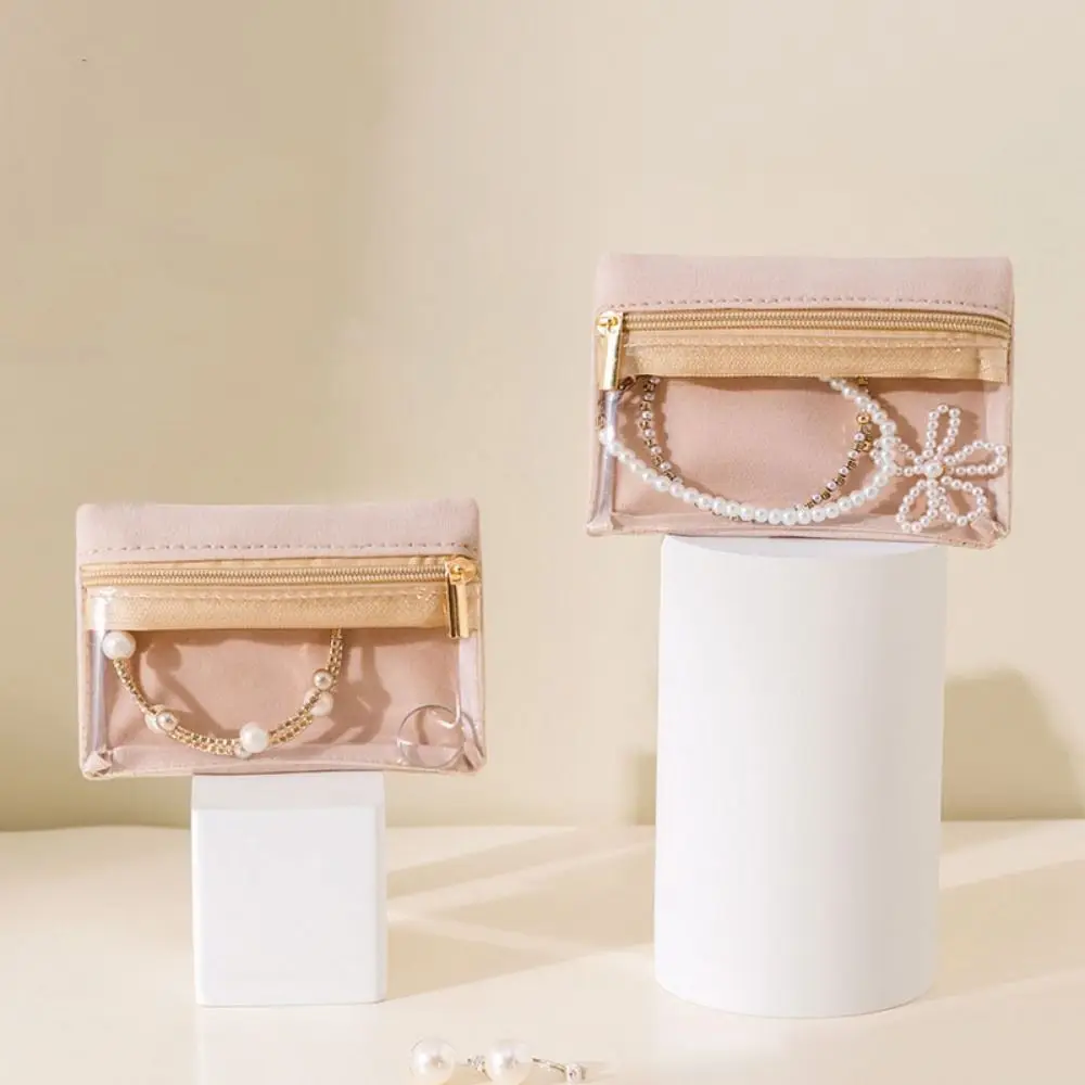 5Pcs Transparent Mini Jewelry Packing Bag Multi-function Necklaces Bracelets Jewelry Display Bag Large Capacity Waterproof