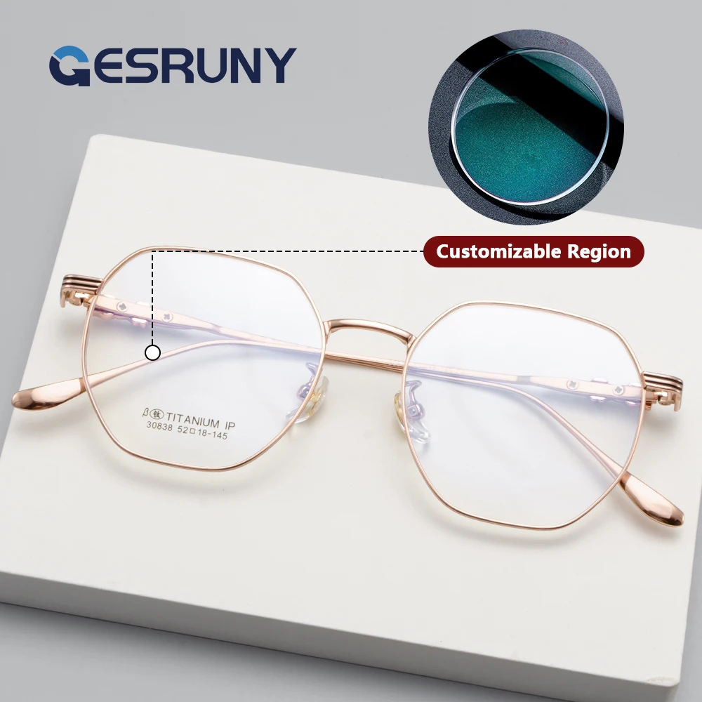 gesruny-高級累進度付きメガネ-カスタム遠視近視光学レンズ眼鏡-女性男性用読書眼鏡