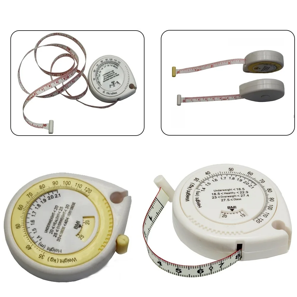 Einziehbares Maßband, präzises BMI-Körpermassenindex, Rechner, Diätband, hochwertige Maßnahmen, Werkzeuge, heißer Verkauf