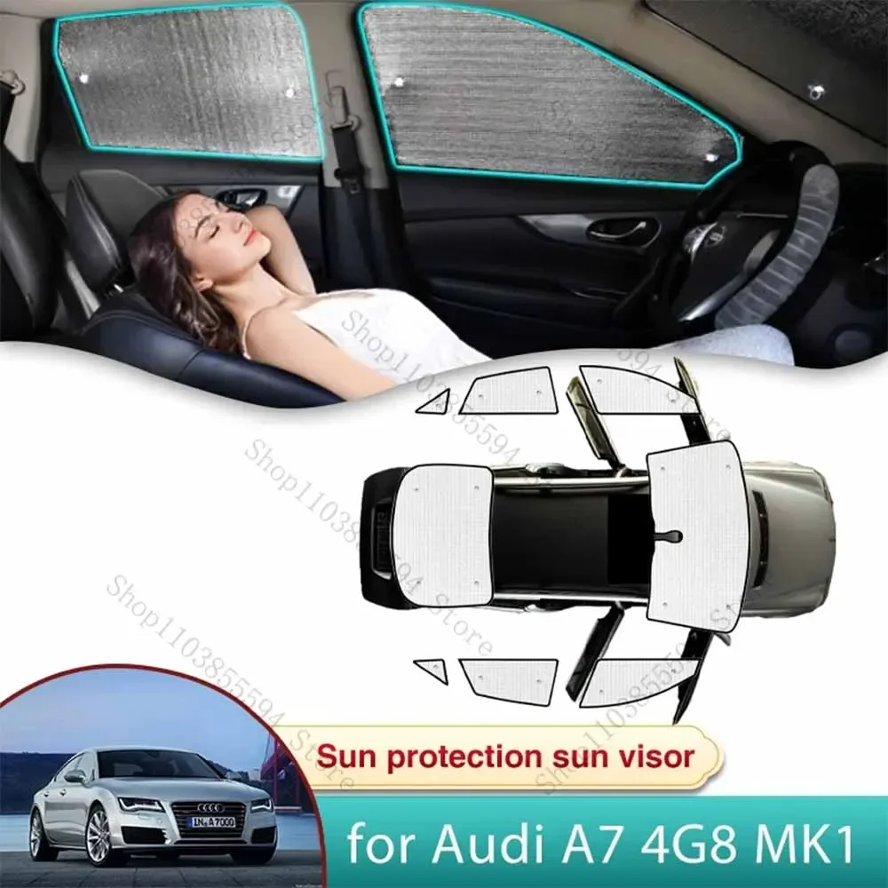 

Полный автомобильный солнцезащитный козырек для Audi A7 4G8 MK1 2011 2012 2013 2014 2015 2016 2017 2018 Солнцезащитный козырек на лобовое стекло Боковое окно Затенение конфиденциальности