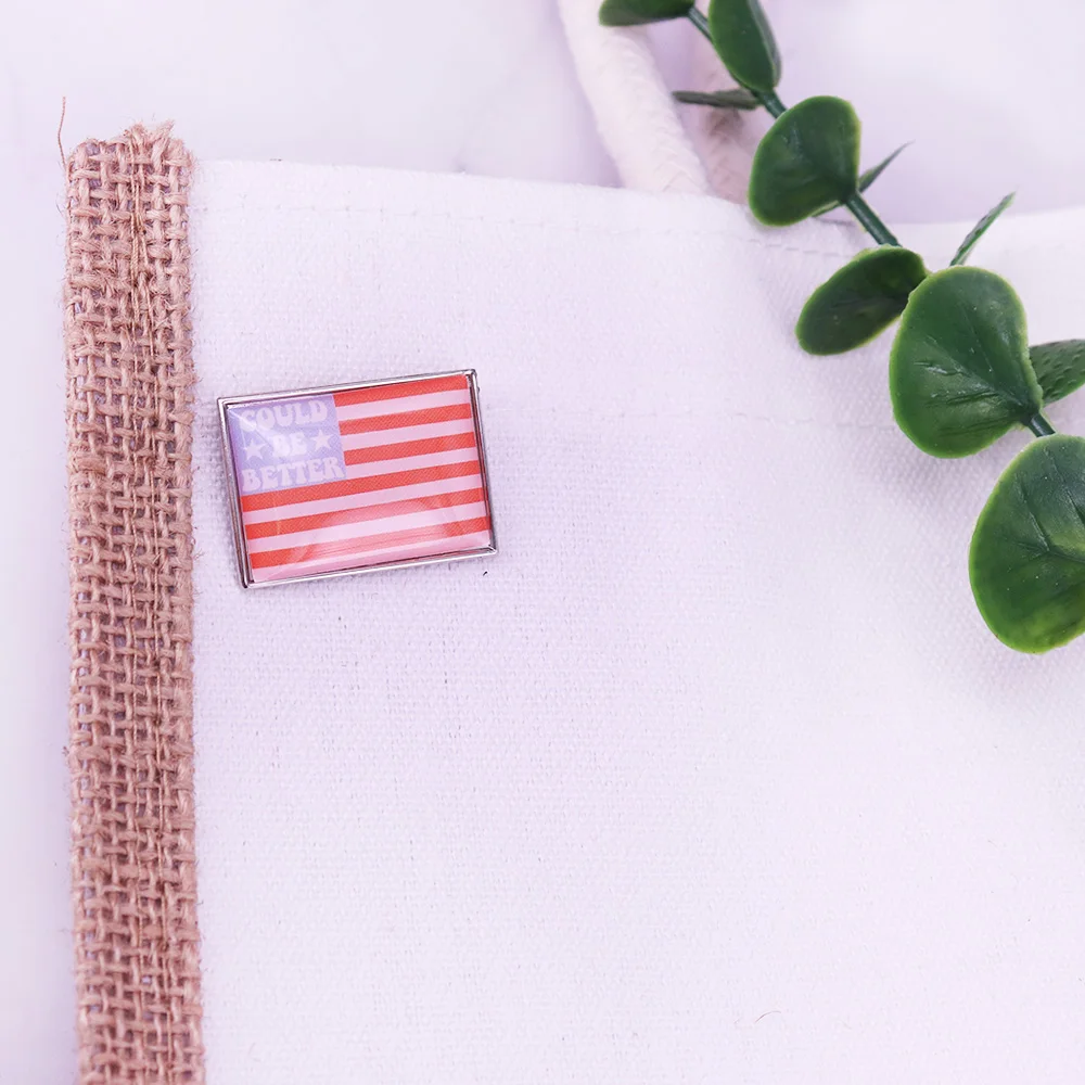 دبوس المينا للولايات المتحدة ، العلم الأحمر والأبيض والأزرق للولايات المتحدة ، يمكن أن يكون أفضل