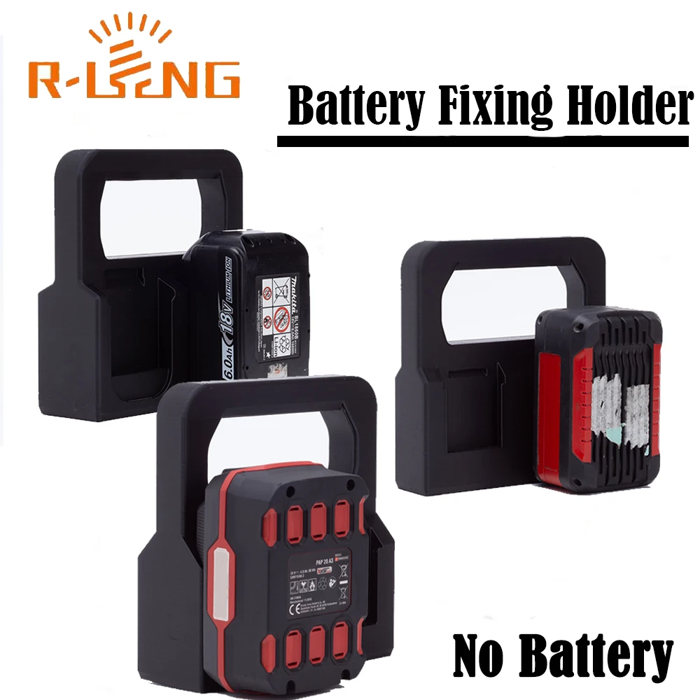 Portable 4x Battery Mount Holder Storage Rack Basket Bracket Holder Fit For Makita /Ozito 18V/ Parkside X20V Battery