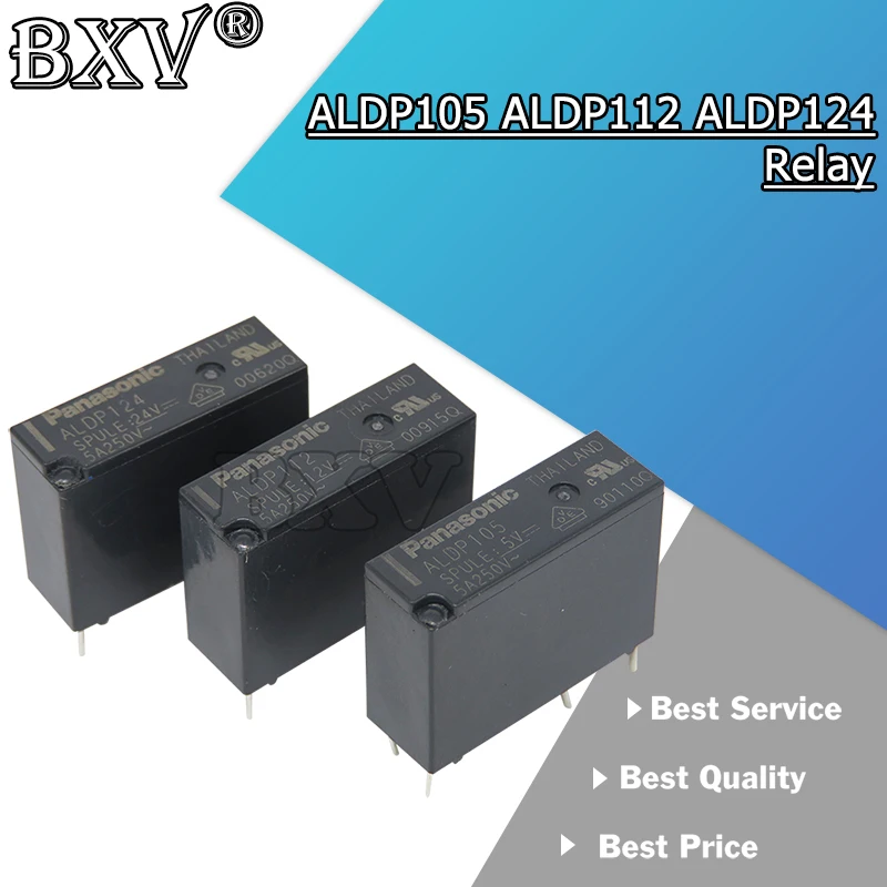 Реле ALDP105 ALDP112 ALDP124 ALDP105W ALDP112W ALDP124W 5 в 12 В 24 В 5A 250 В DIP4, 5 шт./лот