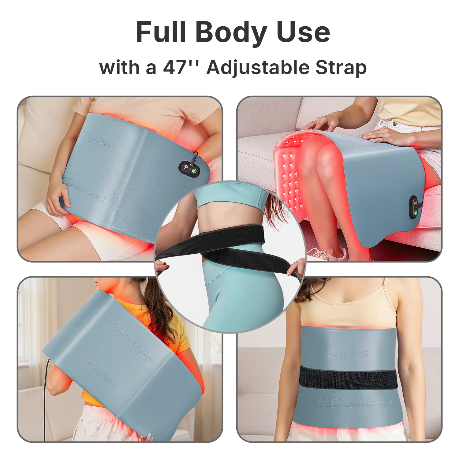 light hot compress care belt home LED full body large size Red light therapy electronic nursing device