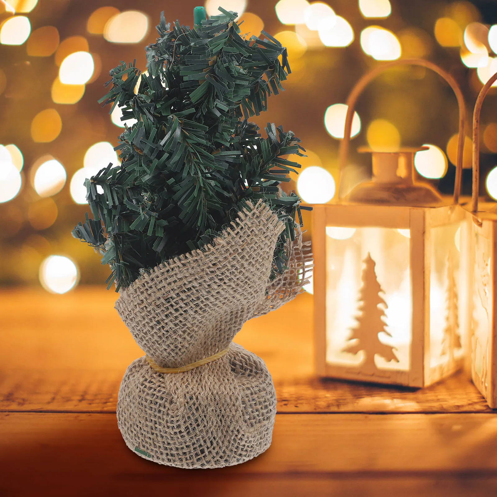 

Holiday Table Decor Trees Mini Top Centerpieces Desktop Decoration Tabletop Tiny for Crafts Christmas