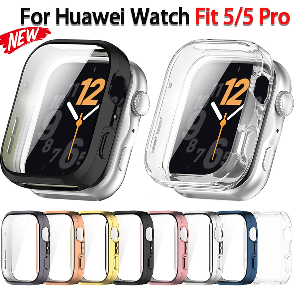 Vollständige Abdeckung für Huawei Watch Fit 5 TPU-Displayschutzfolie Schutzhülle Schutzrahmen Bumper Shell für Huawei Watch Fit 5Pro Zubehör.