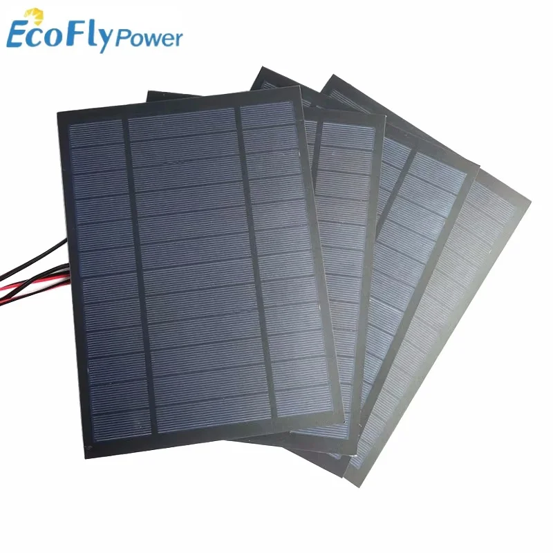 Solar Panel 6V 1W 2W 3W 4.5W 5W 6W Mini Solar System DIY For Battery Cell Phone Chargers Portable Solar Cell