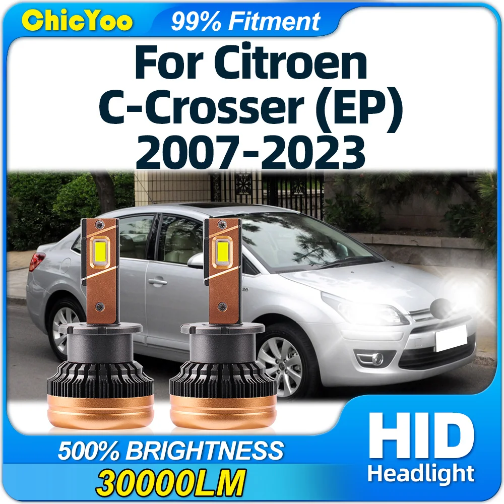 

LED Headlights 30000LM Replace Xenon HID Car Headlamps Bulbs 6000K For CITROEN C-CROSSER (EP) 2007-2018 2019 2020 2021 2022 2023