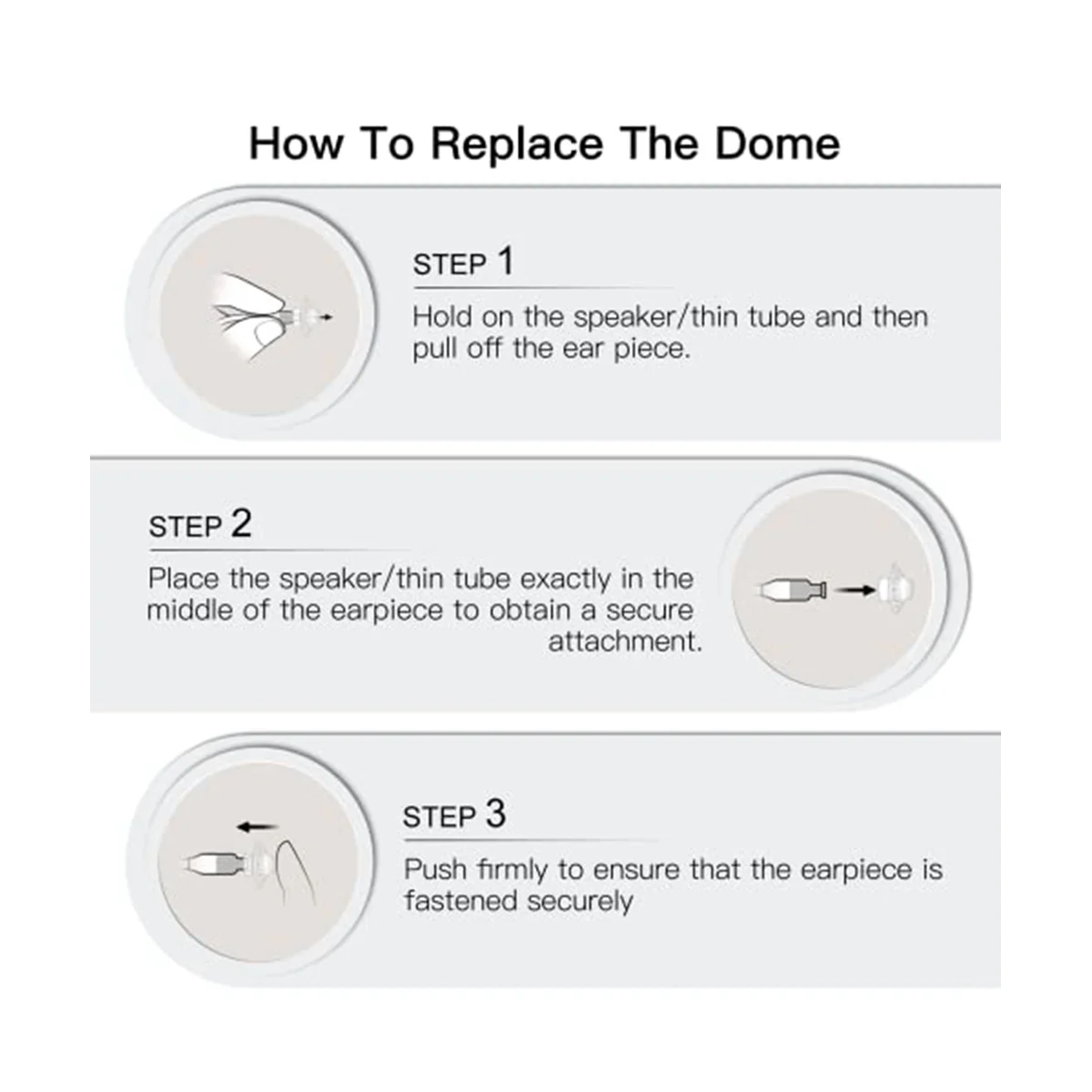 Hearing Aid Domes for Phonak Marvel & Paradise RIC BTE Models SDS 4.0 Large Open Dome 10mm 20 Pcs Pack,Large