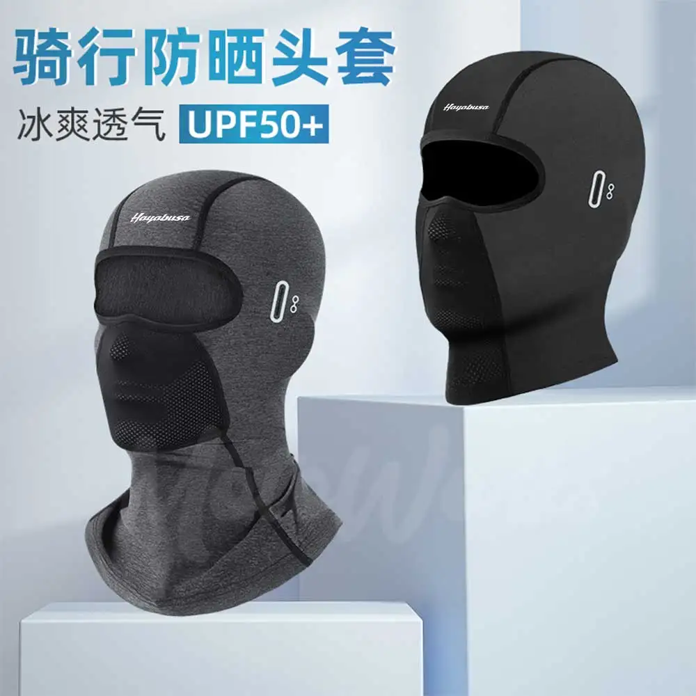 Para suzuki hayabusa ciclismo balaclava unisex respirável gelo seda motocicleta equitação esportes máscara facial pescoço proteger verão