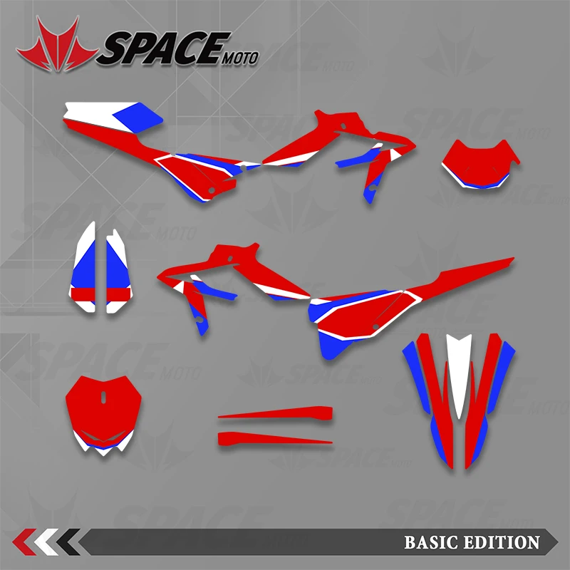 SPACE MOTO Motocross Graphics Background Decals Sticker For BETA 20-22 Beta Xtrainer