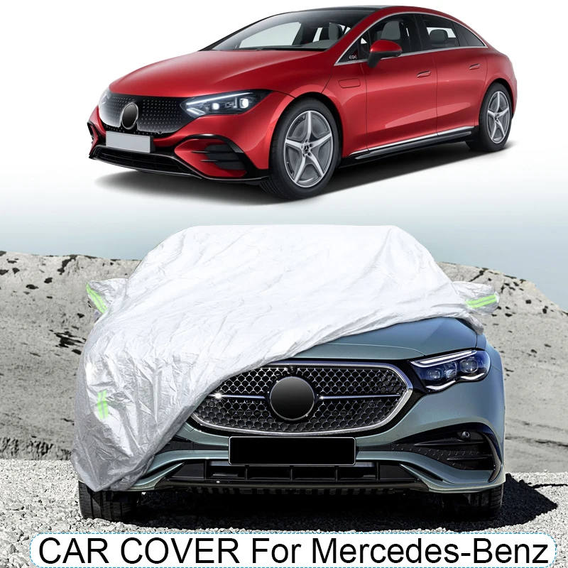 Car 3Layer Thicken Cover For Mercedes-Benz A B C-Class Hatchback Sedan Shooting Brake CLS E-Class EQE EQS Rain Snow Waterproof