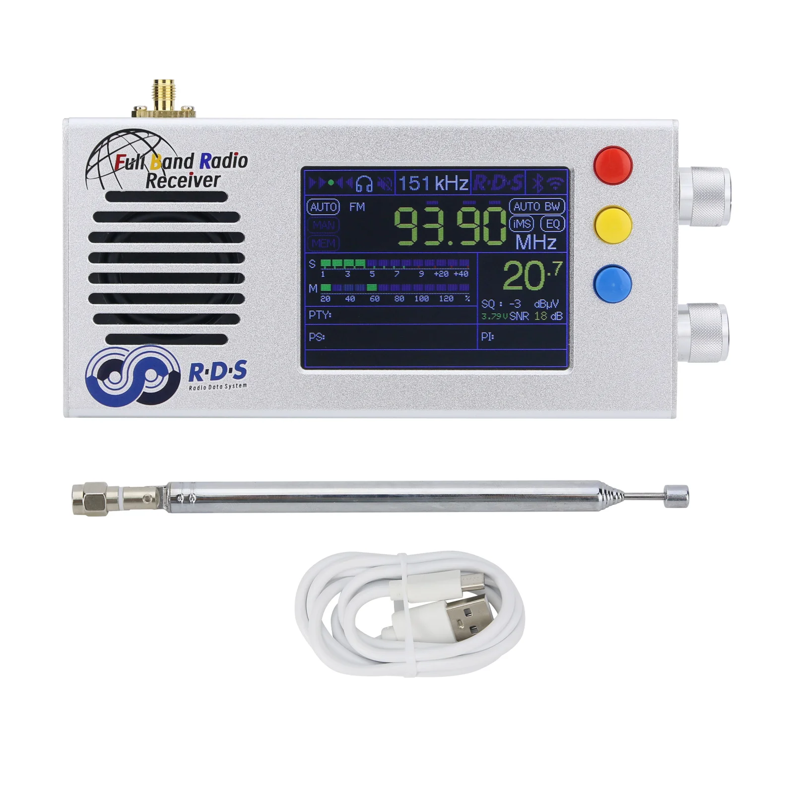 In stock HamGeek TEF6686 Pro Full Band Radio V1.18 Firmware All Band Radio with 3.2