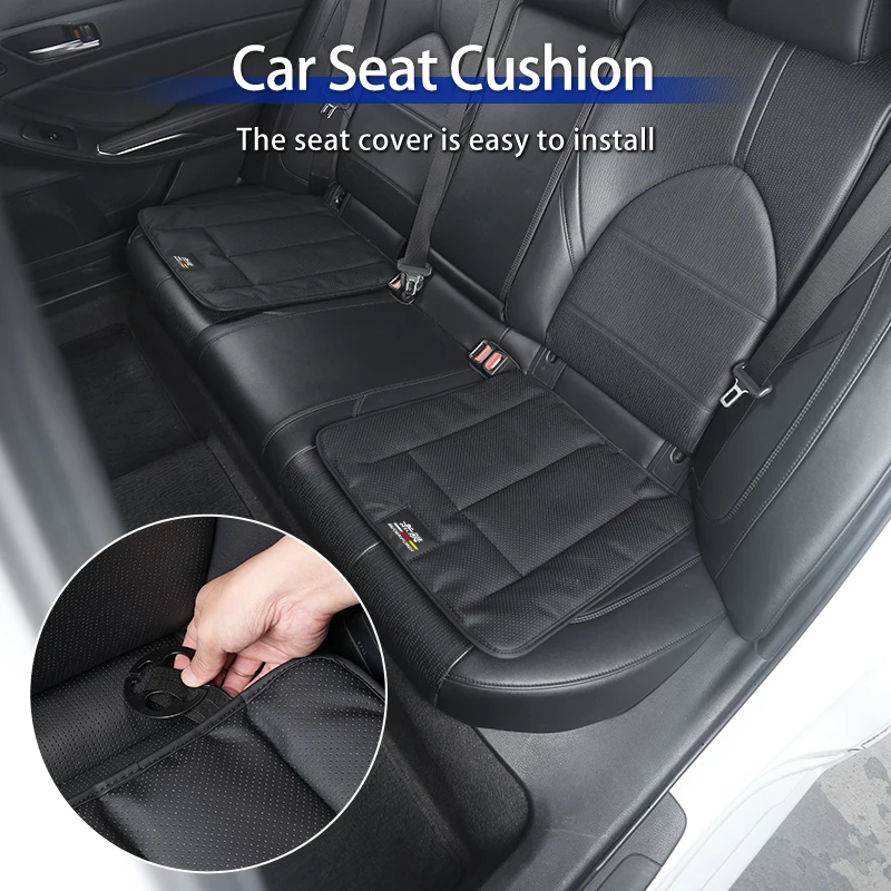 Breathable Perforated Leather Car Seat Pad Anti-slip Buckle Cushion For Honda N-Box None Civic Accord CRV Fit Jazz Transalp