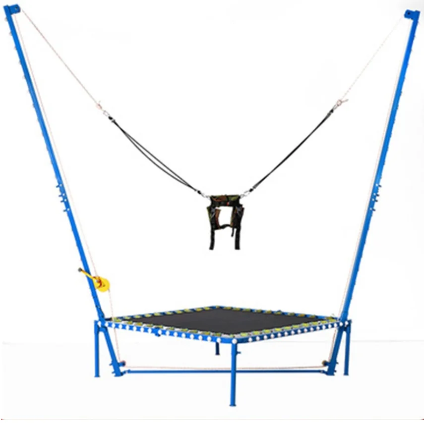 High Quality Single Children's Bungee Bed Spring PVC Material Durable Eco-Friendly for Outdoor Park Entertainment Factory Direct