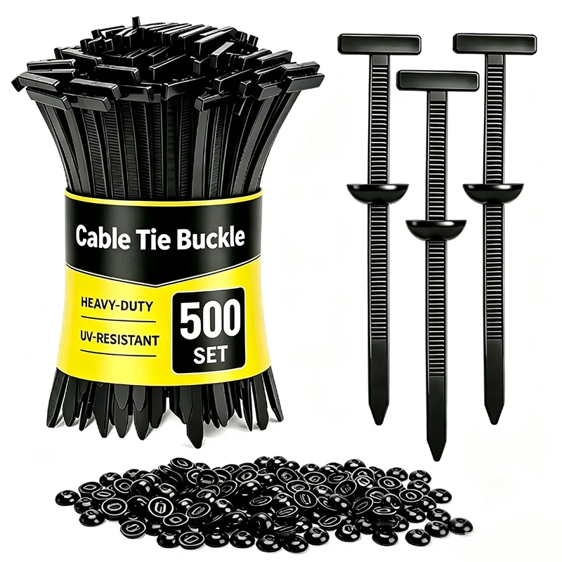 20-500set UVproof Cable Tie Holder Automotive Zip Tie Self Lock Plastic Auto Body Parts Fender Mudguard Retainer Rivet Fasteners
