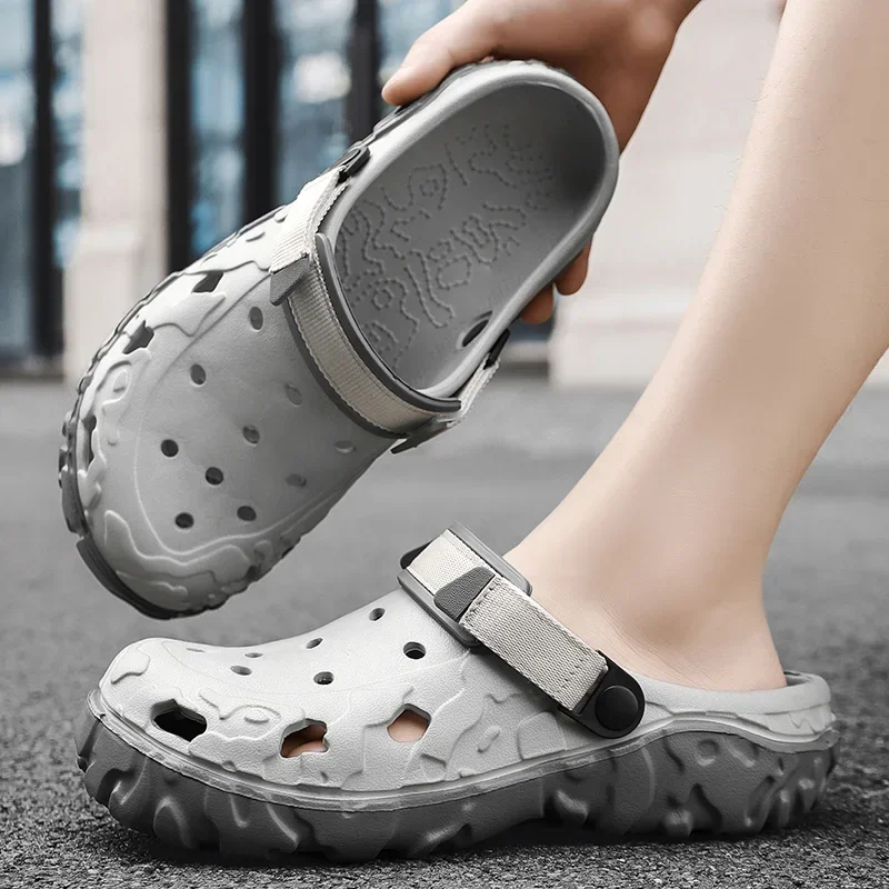 2024 Uomini Foro Zoccoli Pantofole Da Uomo Scarpe Da Giardino per Gli Uomini Arch Support Presentazioni Aziende Produttrici Giochi Pantofole Da Spiaggia di Moda Estiva Pantofole in EVA antiscivolo