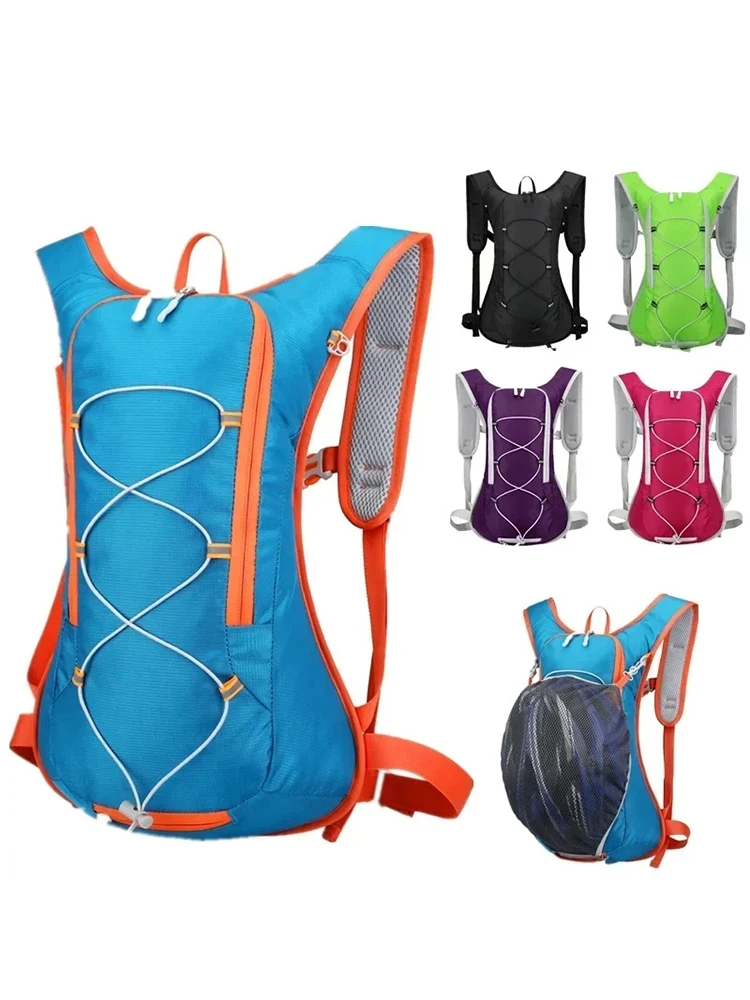 12L Outdoor-Sport-Rucksack für Radfahren, Laufen, Wandern mit Hydratationsblase, Helmhalterung, wasserdicht, ultraleicht – Detail 5