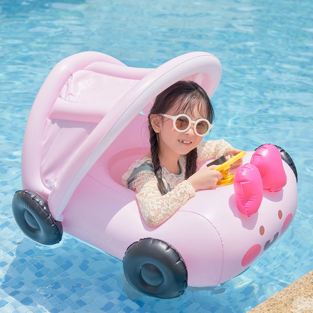 ROOXIN Car Swimming Seat Ring Inflatable Toys Baby Child Swim Ring Tube For Kid Swimming Seat Circle Float Swim Pool Equipment ﻿