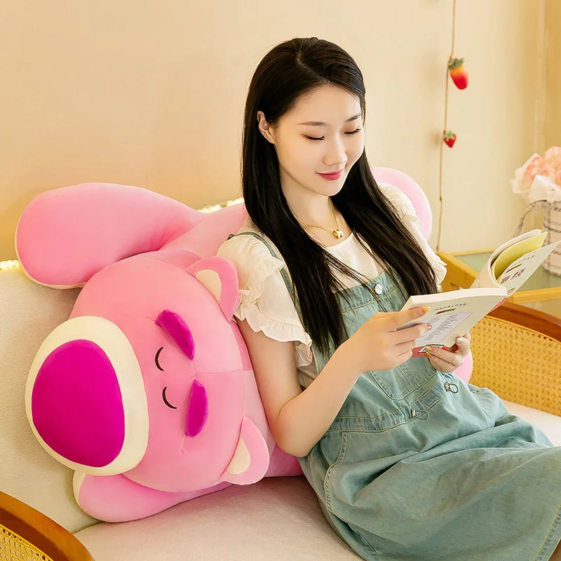 80CM Large Size Disney Lotso Stitch Comfortable Soft Pillow Plush Doll Anime Cartoon Cute Children's Toy for Girls Birthday Gift