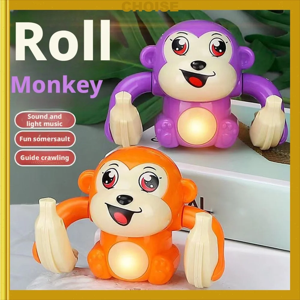 1 baby toy electric rolling monkey light music puzzle sound prompt monkey children's toy gift preschool education toy