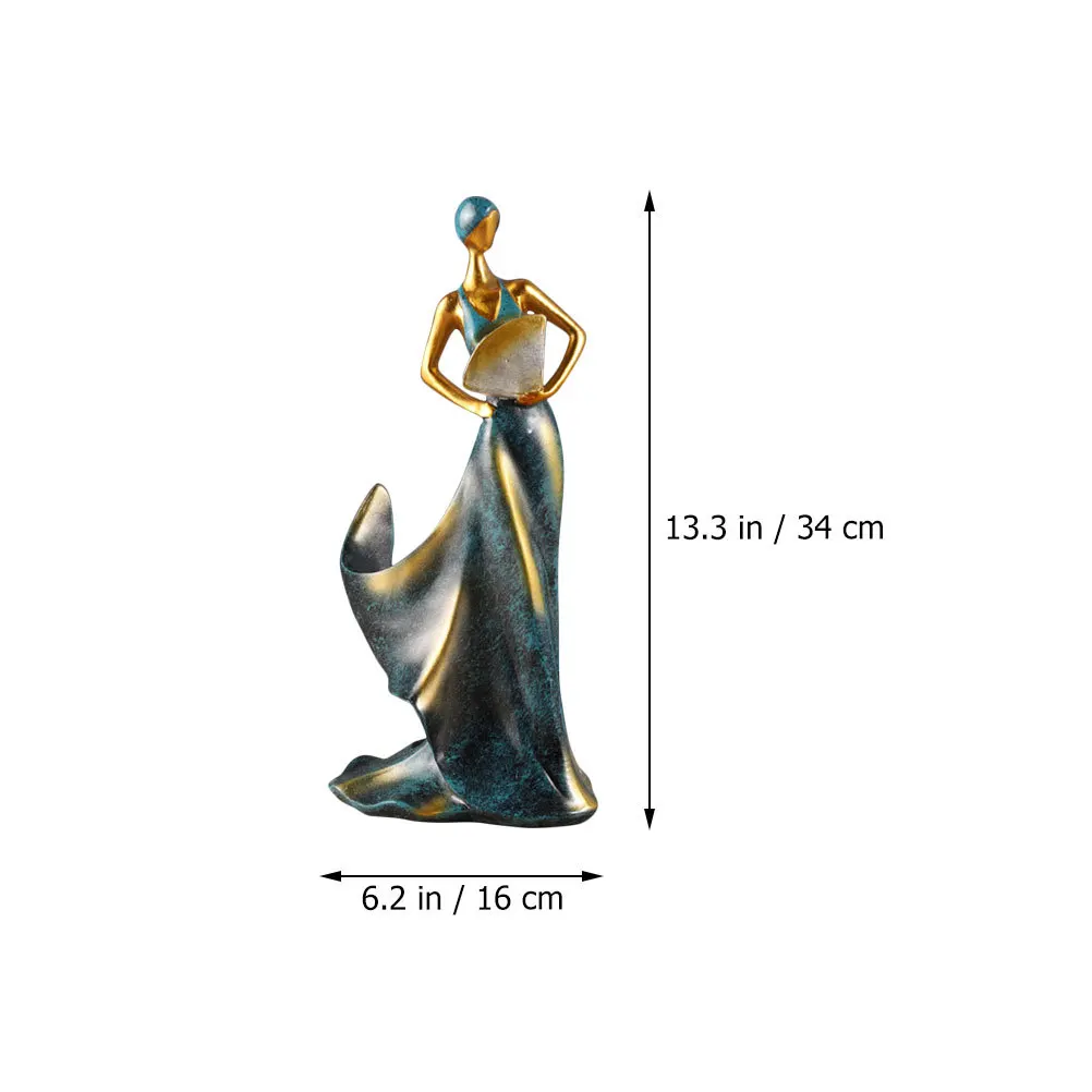Beauty Lady Statue Resin Wine Bottle Holder Red Wine Display Rack Elegant Storage Stand for Tabletop Decoration - Image 3