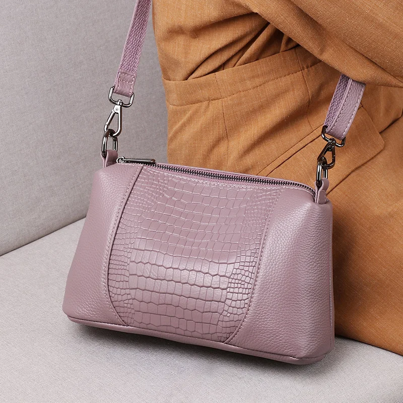 Luxury Handbag Women\'s Bag Designer New 2022 Genuine Leather Small Crossbody Bags for Women Flap Lady Shoulder Bags Party Purse