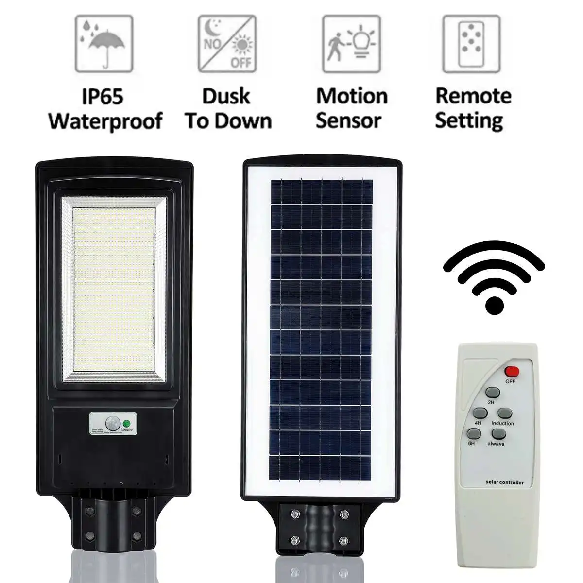 10000W 936LED Solar Straat Lamp Tuin Wandlampen IP65 Waterdichte Outdoor Verlichting Met Afstandsbediening Pir Bewegingssensor Lampen