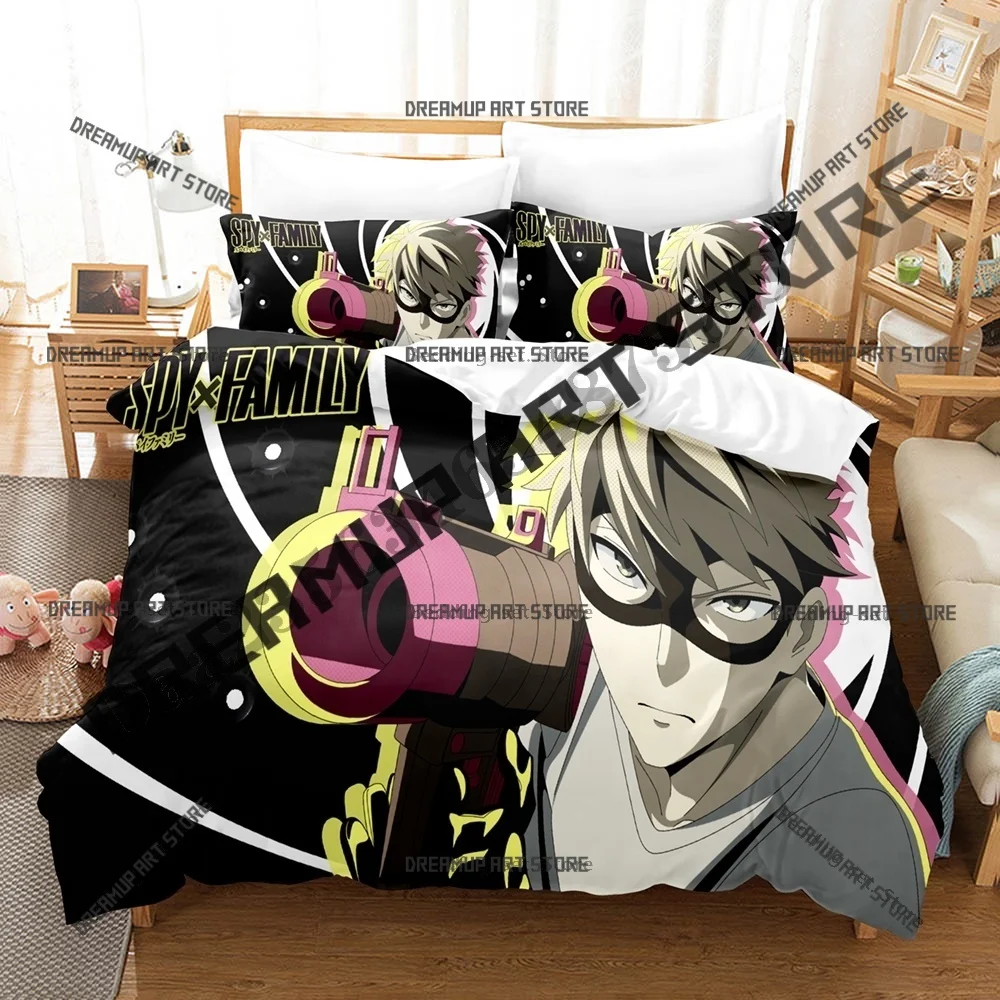 Fashion Spy x Family Loid Forger Anime Bedding Set Single Twin Full Queen King Size Bed Set Kids Bedroom Duvetcover Set