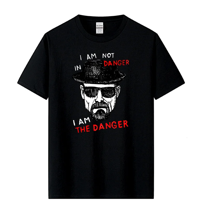 T-shirt da uomo 100% cotone manica corta Breaking Bad Men t-shirt Casual Heisenberg Print Tshirt Cool t-shirt uomo top