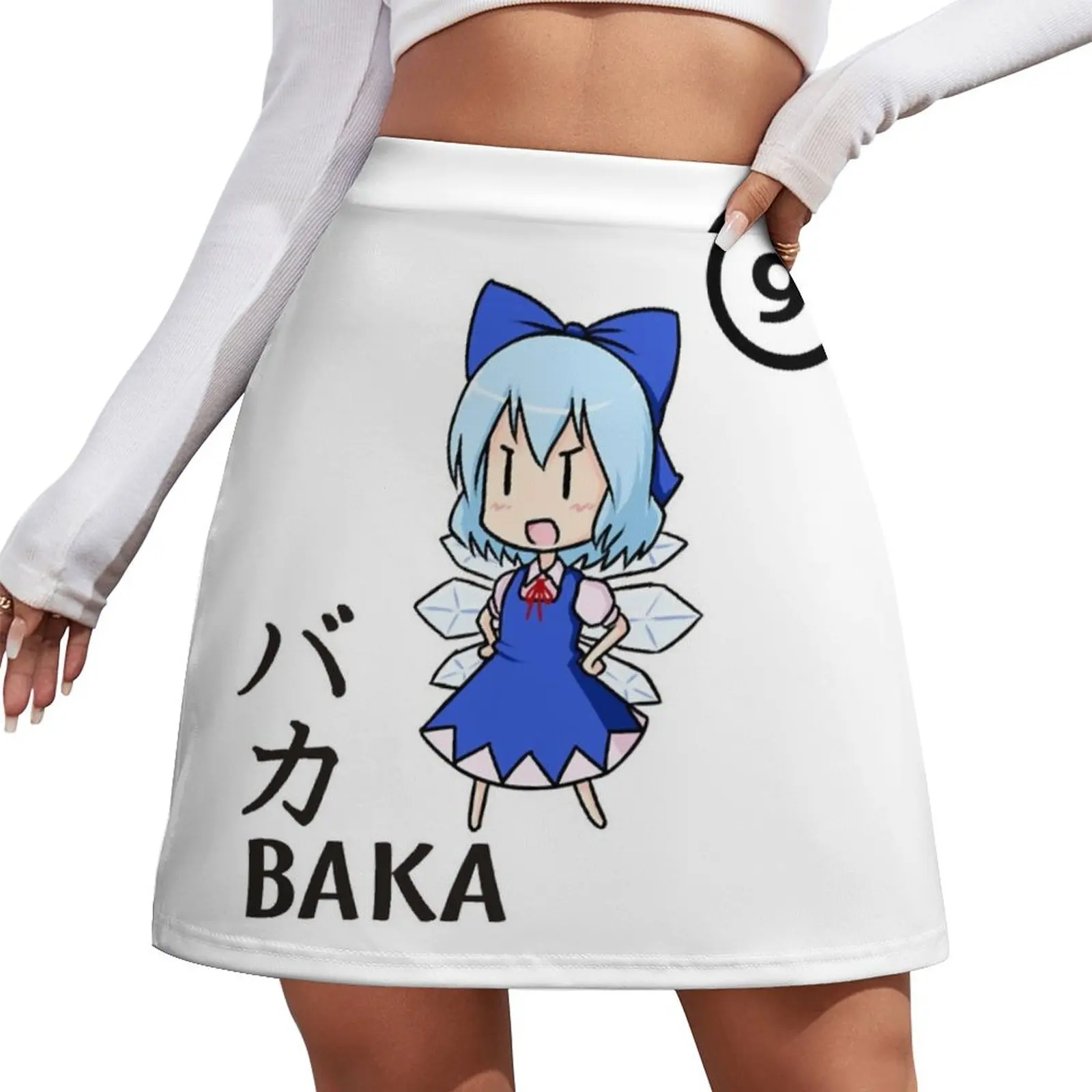 

BAKA!! ⑨⑨⑨⑨⑨⑨⑨⑨⑨⑨ CIRNO STRONG! Essential . Mini Skirt Woman skirt Women's summer skirts Mini Skirt