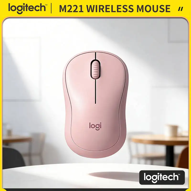 

Logitech M221 Silent Wireless Mouse - 2.4GHz Stable Connection, 75g Lightweight, USB Receiver, Ideal for Home Office Travel