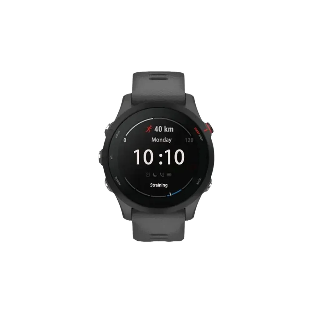 Garmin Forerunner 255 Garmin Forerunner 255 Garmin-Uhr Garmin Sport-Smartwatch Garmin 255 46mm 1,3'' Farbdisplay 14 Tage Akkulaufzeit 4GB RAM NFC Bluetooth WLAN 5ATM wasserdicht