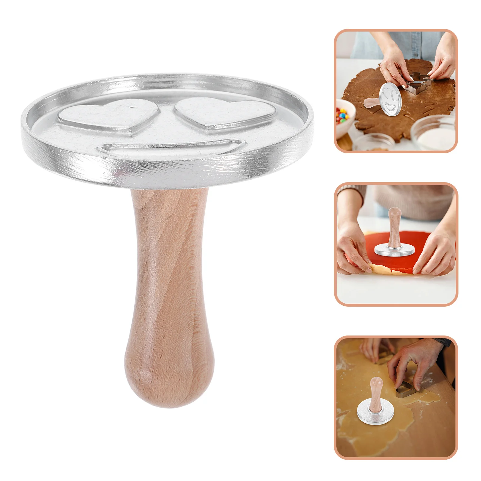 Stampo per biscotti in lega di zinco, taglierina per biscotti, design riutilizzabile a forma di cuore per la cottura domestica, torte e pasticceria, progetti fai da te