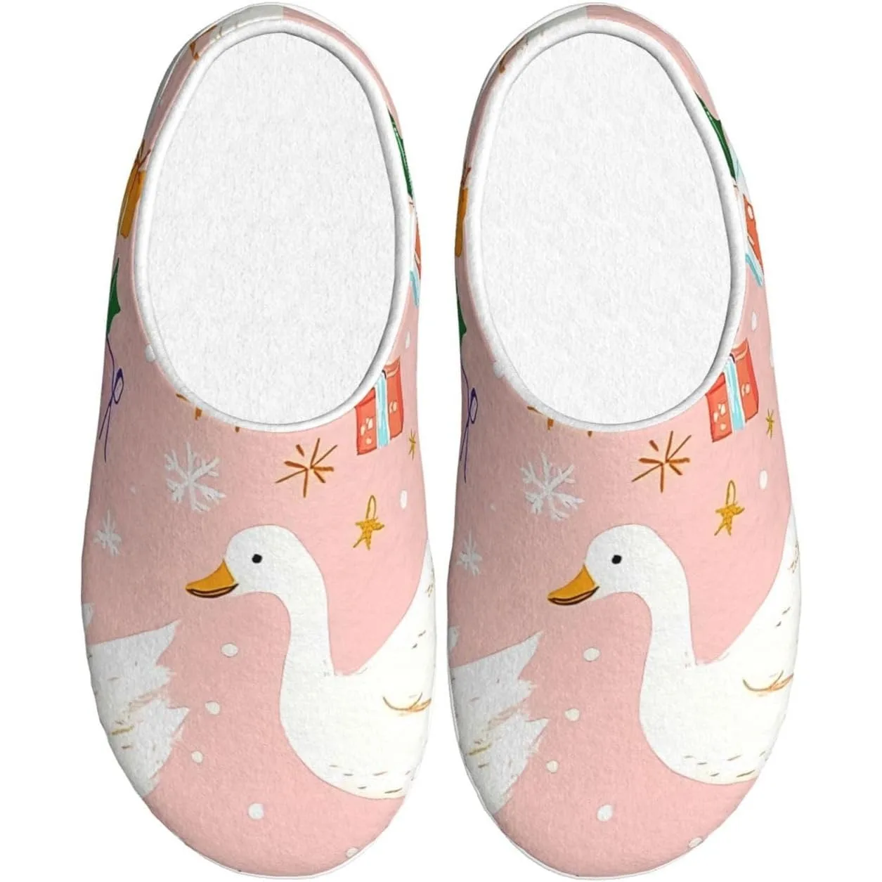 

Duck Women’s Cozy Slippers Soft Cotton Indoor & Outdoor House Slippers With Anti-Slip Sole, Warm Lightweight Comfort