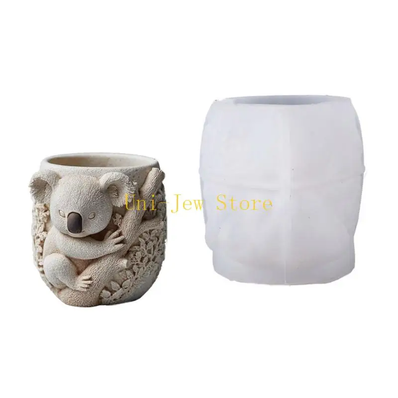 قالب زارع من السيليكون سعة 40 جيجا بايت بنمط كوالا وملمس من السيليكون مثالي للديكورات الخرسانية المصنوعة يدويًا من مجوهرات #4