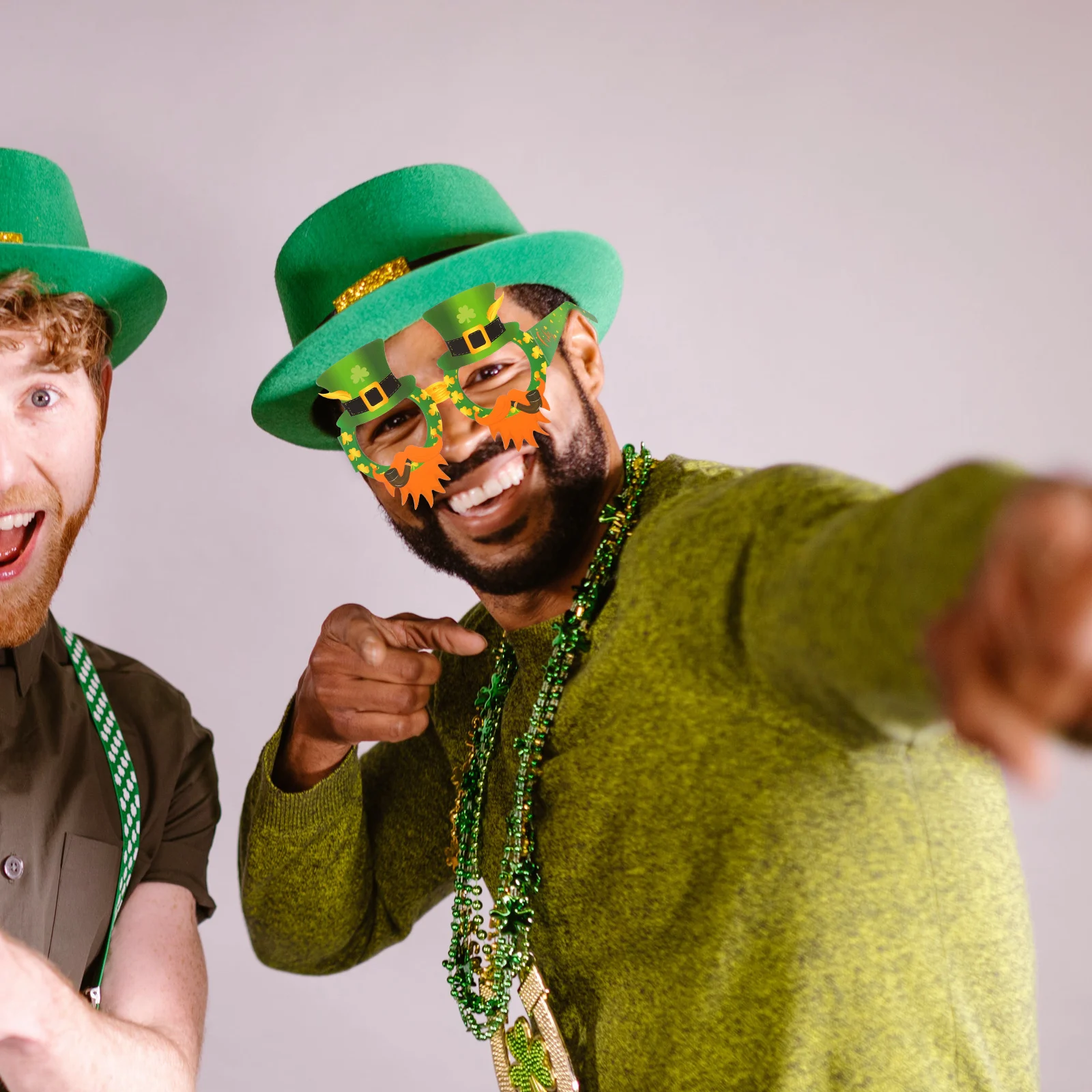 

16 Pcs Glasses Irish St Eyeglasses Patricks Day Shamrock Eyewear Festive Props Costumes Accessories Bright Color