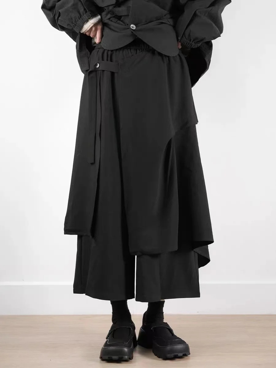 

High Waist Drapey Wide Leg Pants Casual Seven Lengths Multi-Sle Women's Premium Faion Trousers Autumn Winter Season