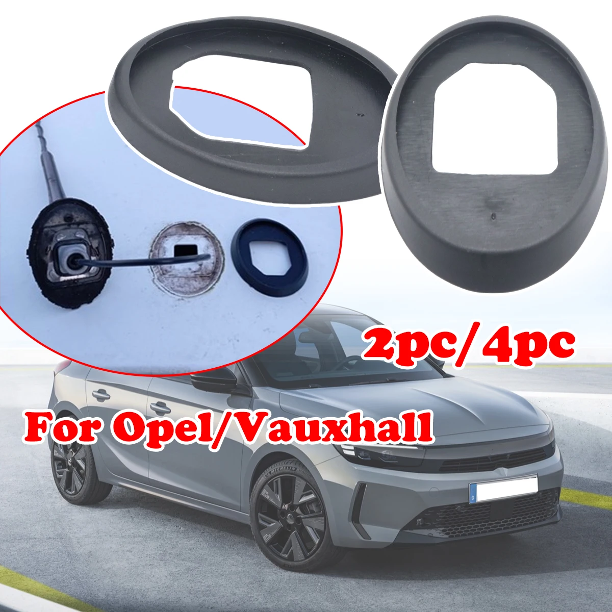 

2/4pc For Opel Vauxhall Signum Vectra B C Zafira B AM/FM Roof Radio Antenna Aerial Base Mast Seal Pad Mount Rod Car accessories