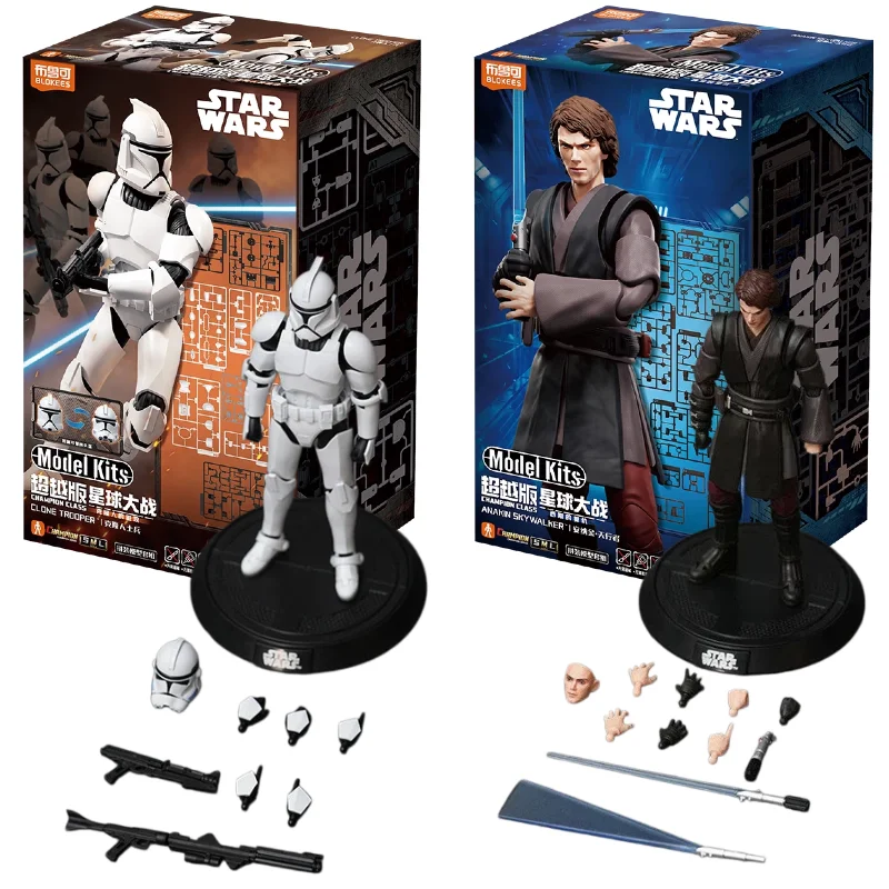 ブロキーズ-スターウォーズ-クローン・トルーパー-アナキン・スカイウォーカー-オーバーライドクラス-マルチジョイント可動組み立てモデル-武器付き-コレクタブルドール-おもちゃ