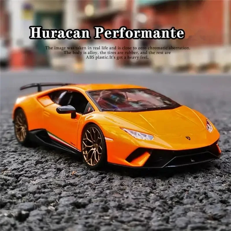 

Bburago 1:24 Lamborghini Huracan Performante Alloy Sports Car Model Diecast Metal Toy Racing Car Model Simulation Childrens Gift