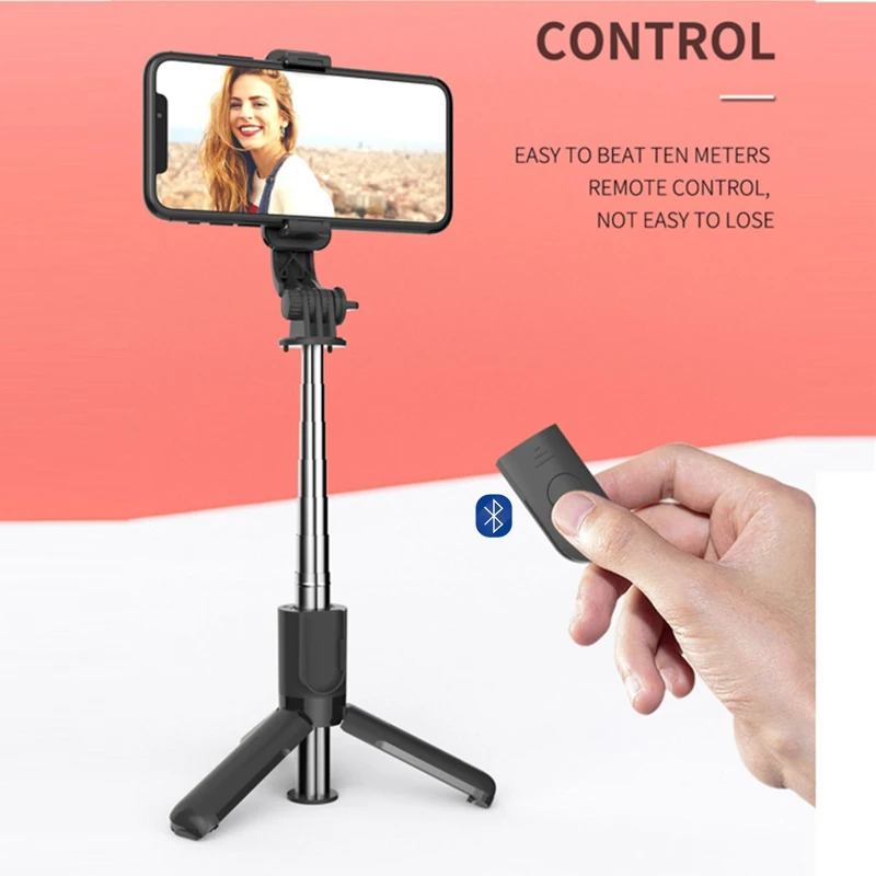 L11 Portable Mini Selfie Stick with Monopod Tripod for Phone, Suitable for Blitzwolf Huawei Xiaomi Gimbal Smartphone Bracket