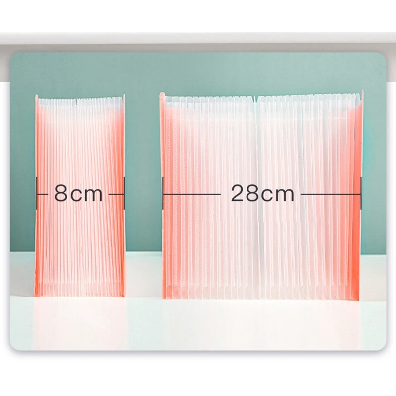 Pasta Vertical A4 Limpar Index Labels Expansão Pasta Documento File Organizer Desk Management for Office File Cabinet