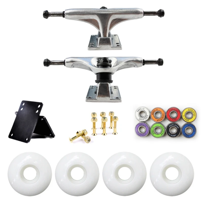 

5Inch Skateboard Trucks Combo Set Aluminum Alloy Professional Bridge Skate Board Bracket