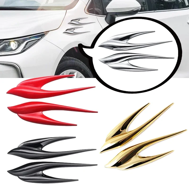 1 Pair Peaceful Swallows Car Side Emblem Styling Tail Trunk Badge Sticker