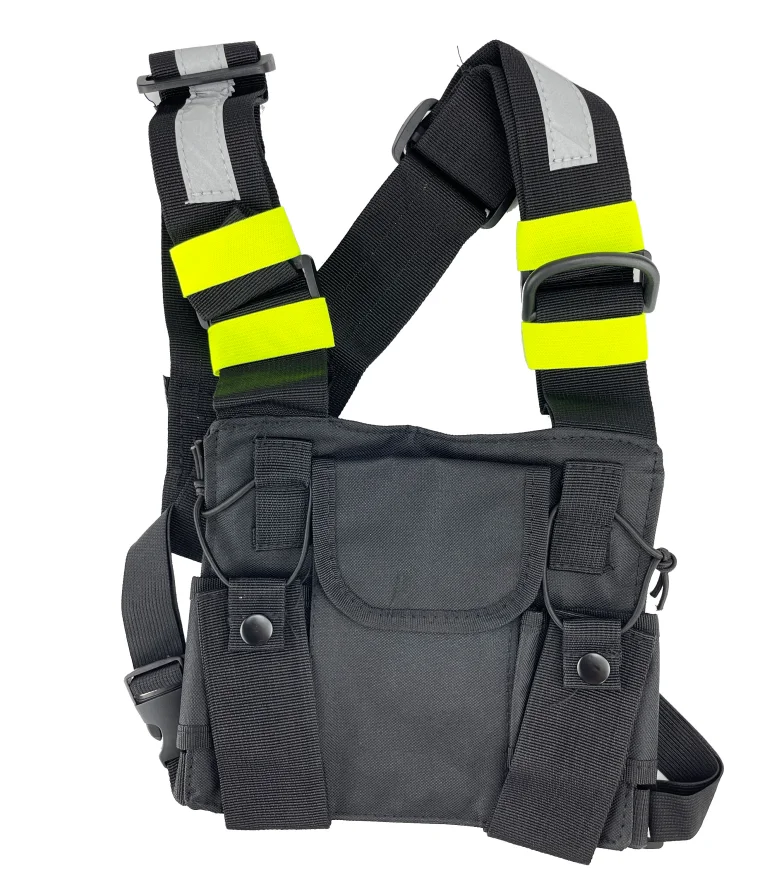 Radio Harness Chest Front Pack Pouch Holster Vest Rig Carry Bag for Baofeng UV-5R UV-82 BF-888S TYT Motorola ICOM Walkie Talkie